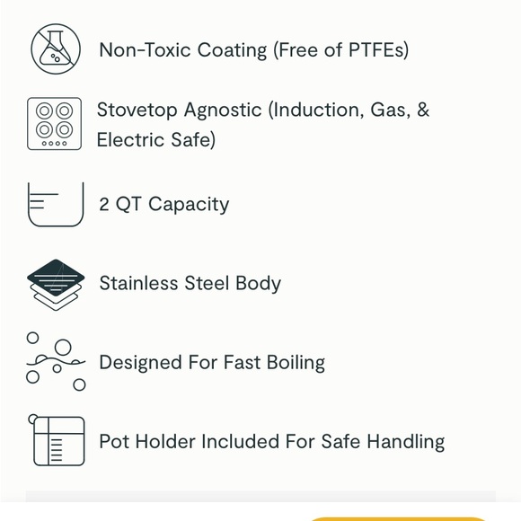 Caraway 2 Quart Whistling Tea Kettle - NEW - Picture 8 of 13